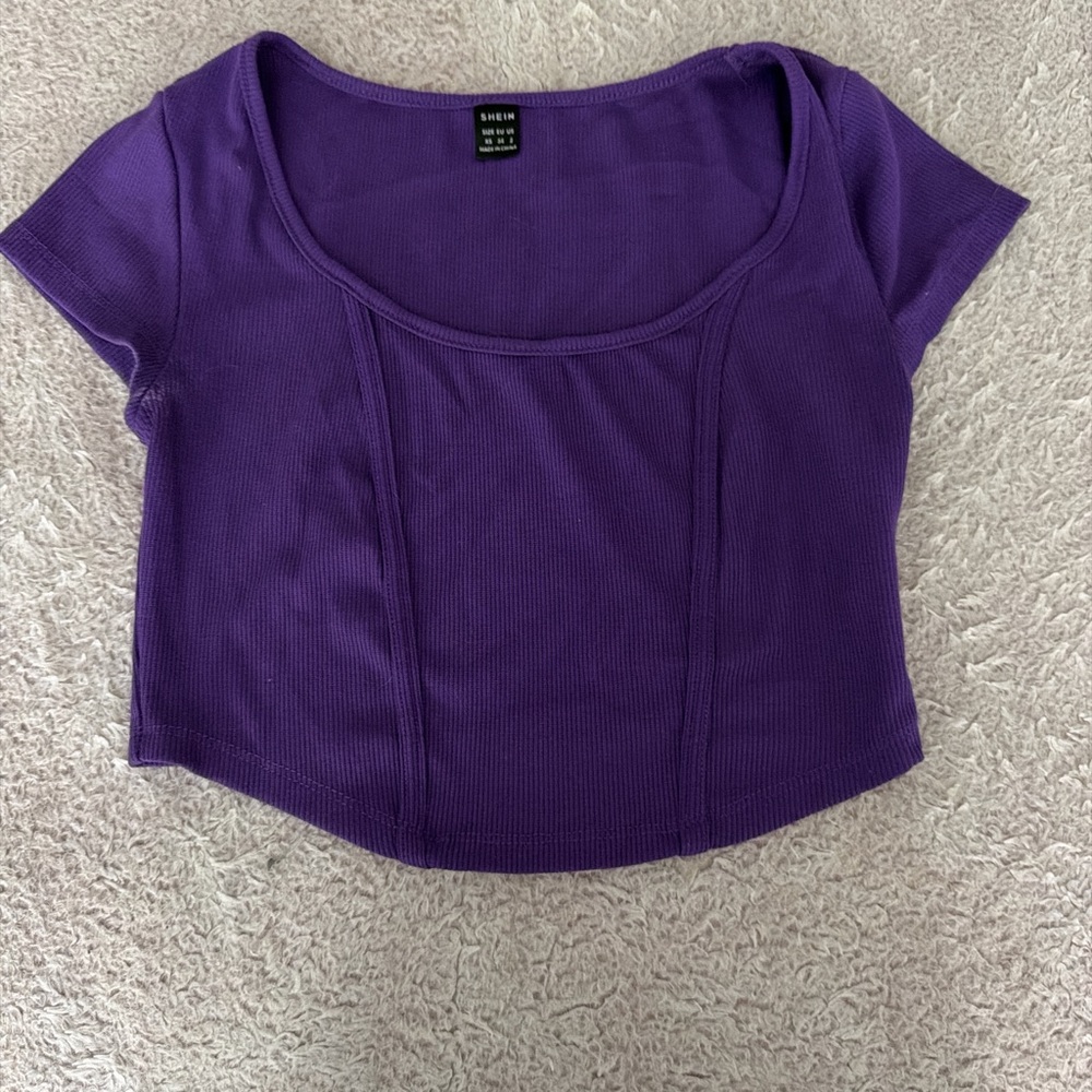 Purple Shein Crop Top